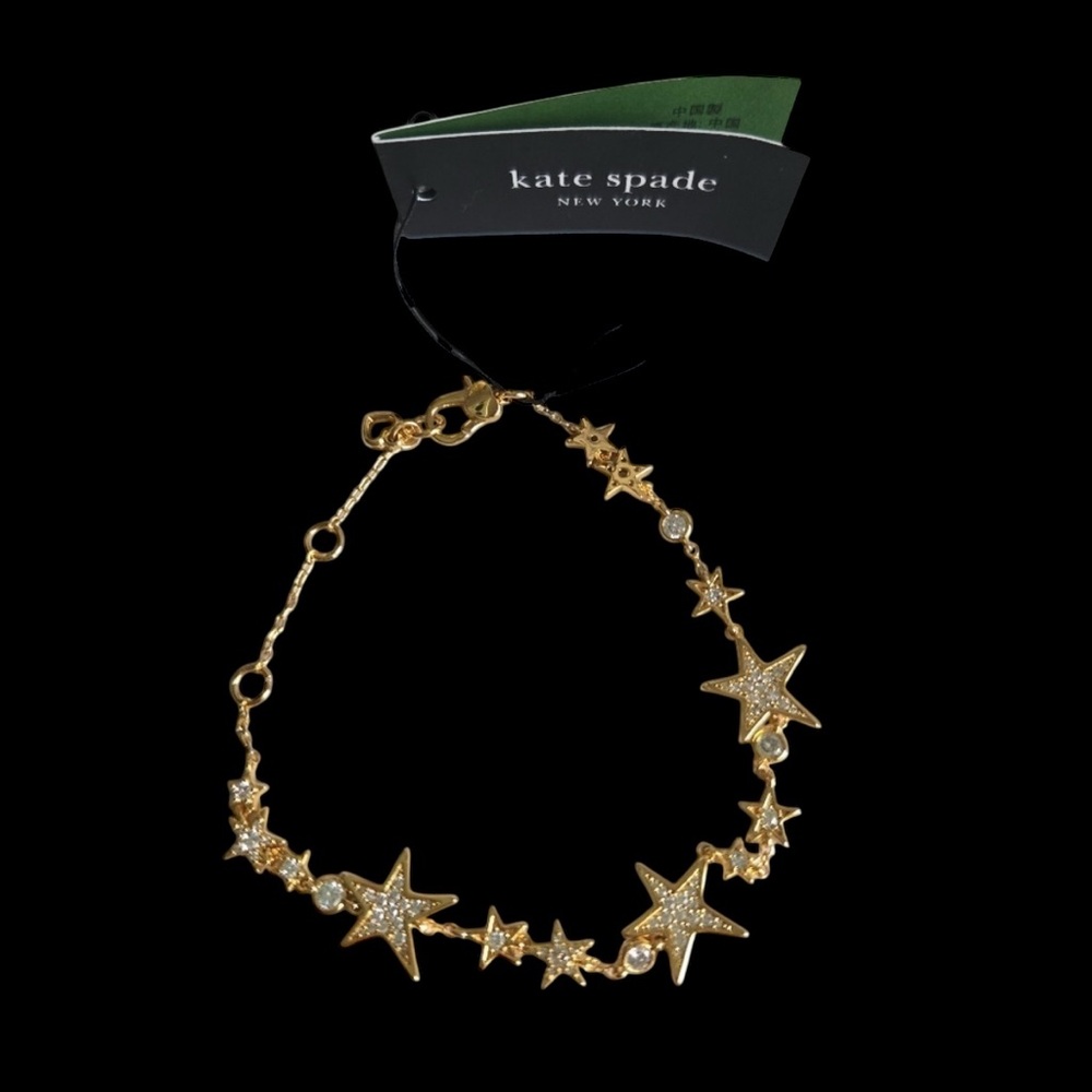 Kate‎ Spade New York ~ Gold-Tone You're A Star Bracelet - Picture 4 of 7